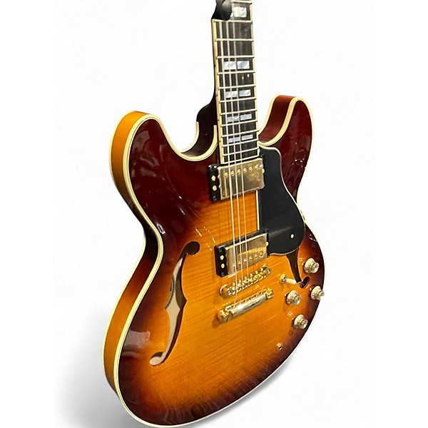 Used Yamaha sa2200 Tobacco Burst Hollow Body Electric Guitar