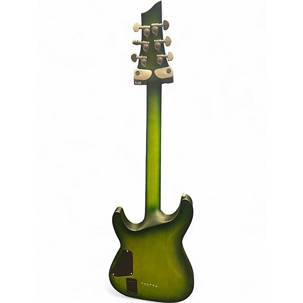 Used Schecter Guitar Research C1 Platinum satin green Solid Body Electric Guitar