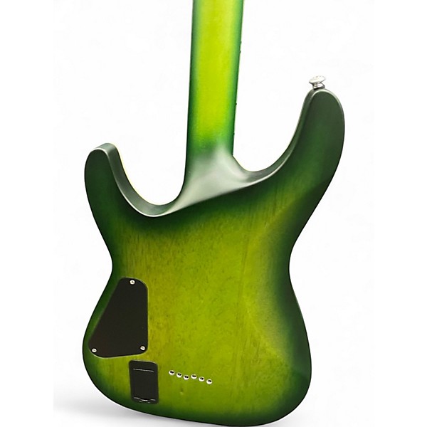 Used Schecter Guitar Research C1 Platinum satin green Solid Body Electric Guitar