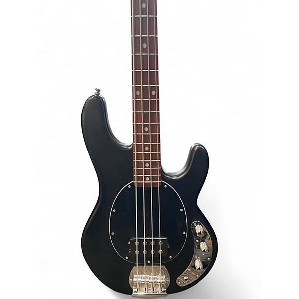 Used Sterling by Music Man Sub 4 Satin Black Electric Bass Guitar