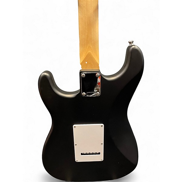 Used Squier Standard Stratocaster Satin Black Solid Body Electric Guitar