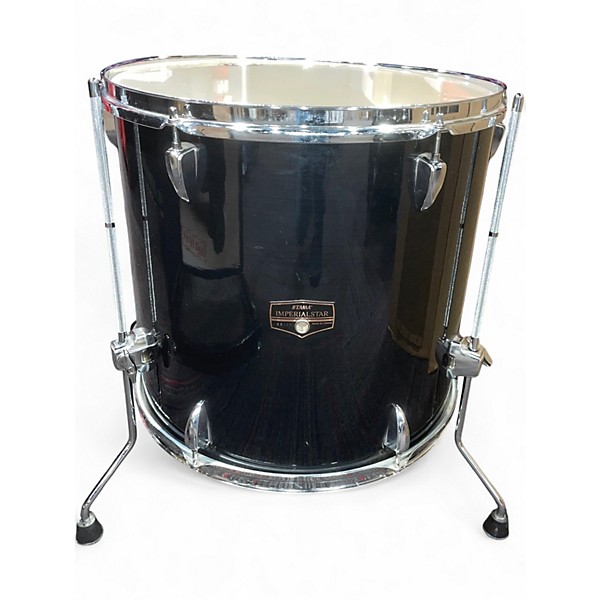 Used TAMA 6 Piece Imperialstar Hairline Black Drum Kit