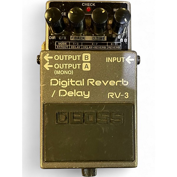 Used BOSS RV3 Digital Reverb Delay Effect Pedal