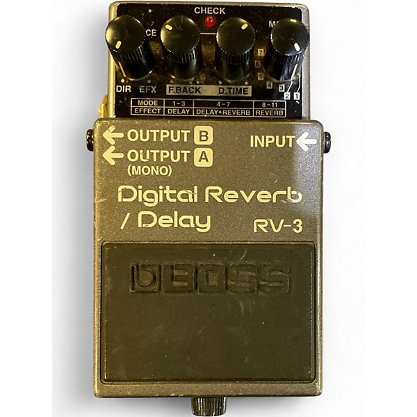 Used BOSS RV3 Digital Reverb Delay Effect Pedal