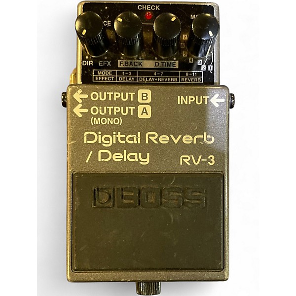 Used BOSS RV3 Digital Reverb Delay Effect Pedal