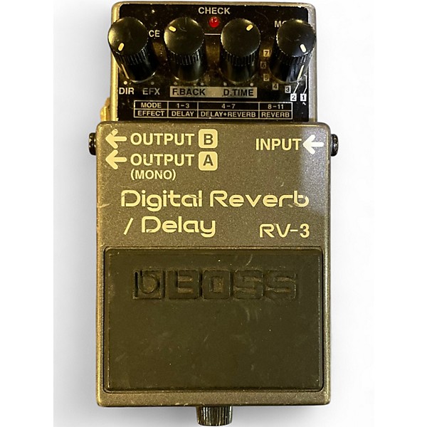 Used BOSS RV3 Digital Reverb Delay Effect Pedal