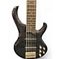 Used Ibanez BTB676 6 String Translucent Black Electric Bass Guitar