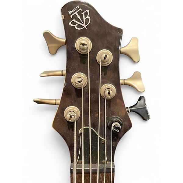 Used Ibanez BTB676 6 String Translucent Black Electric Bass Guitar