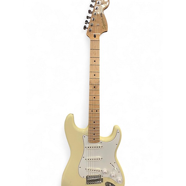 Used Squier Affinity Stratocaster Olympic White Solid Body Electric Guitar