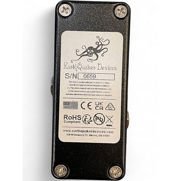 Used EarthQuaker Devices Black Eye Clean Boost Effect Pedal
