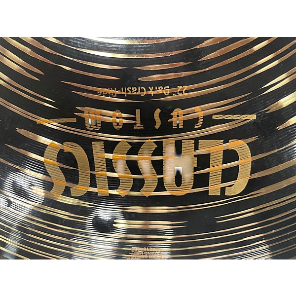 Used MEINL 22in DARK CRASH RIDE Cymbal