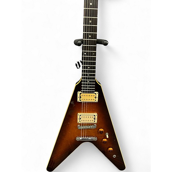 Vintage 1983 Gibson The V sunburst Solid Body Electric Guitar