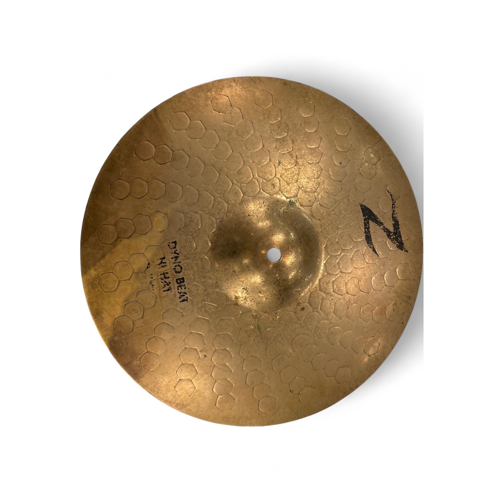 Used Zildjian 13in Z Custom Dyno Beat Hi Hat pair Cymbal 31