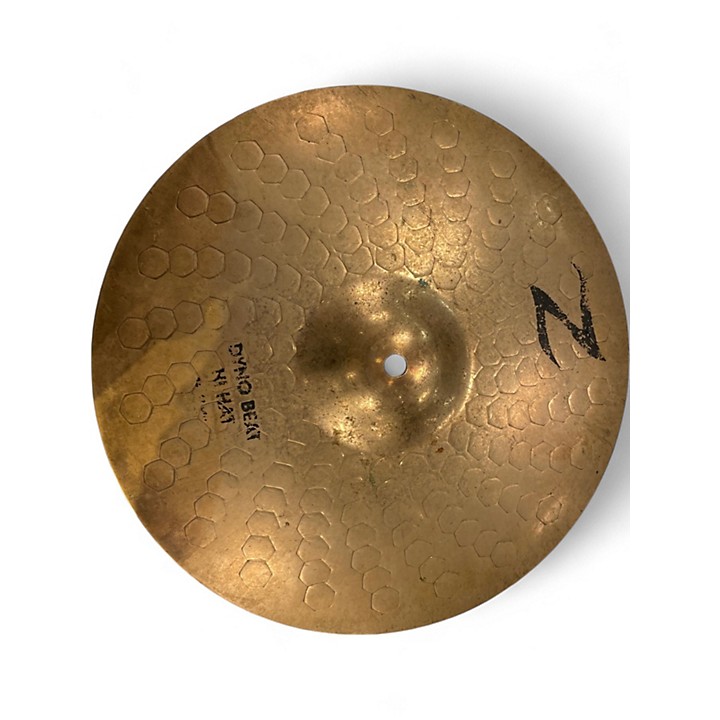 Used Zildjian 13in Z Custom Dyno Beat Hi Hat pair Cymbal 31