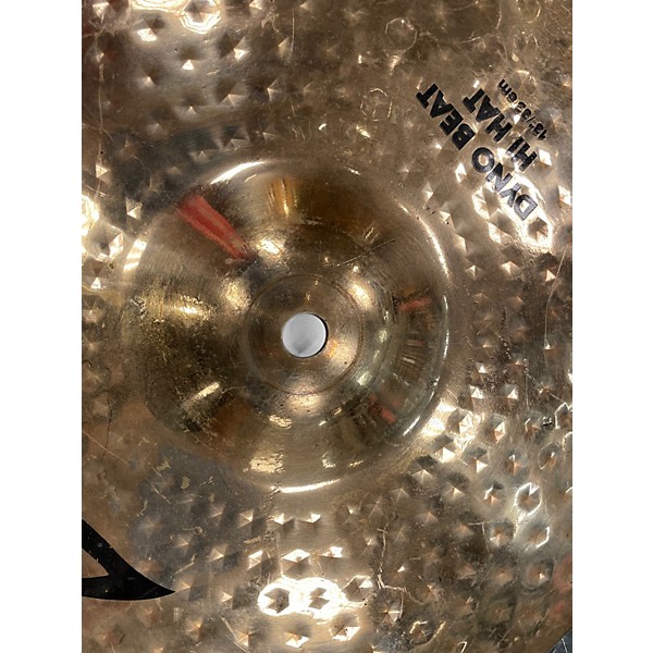 Used Zildjian 13in Z Custom Dyno Beat Hi Hat pair Cymbal
