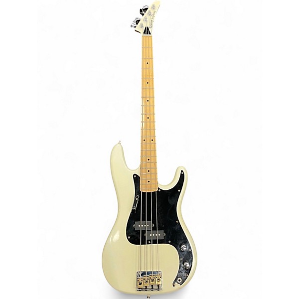 Used Epiphone Power Bass White Electric Bass Guitar