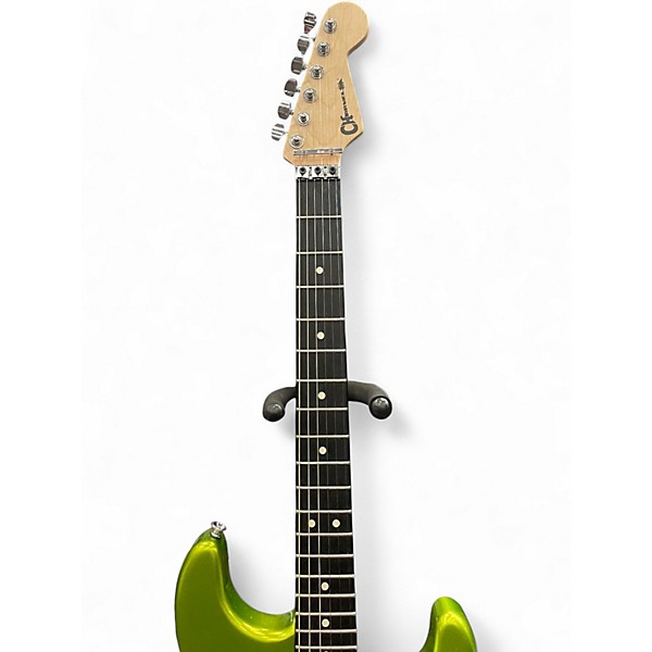 Used Charvel Pro Mod San Dimas HH HT Lime Green Solid Body Electric Guitar