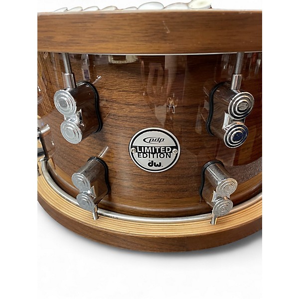 Used PDP by DW 7X14 10-ply Maple/Walnut Dark Stain Drum