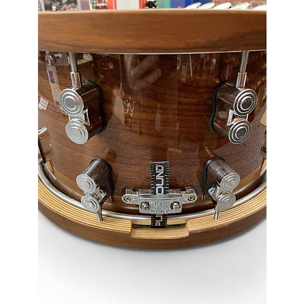 Used PDP by DW 7X14 10-ply Maple/Walnut Dark Stain Drum