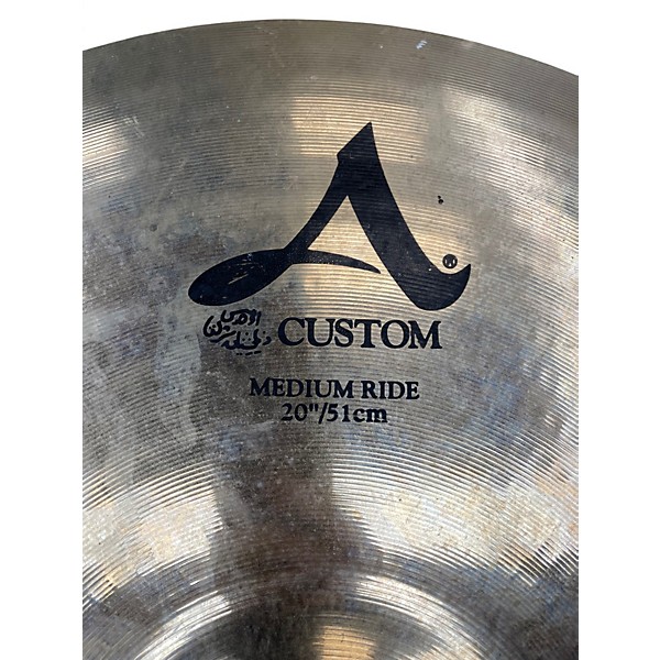 Used Zildjian 20in A Custom Medium Ride Cymbal