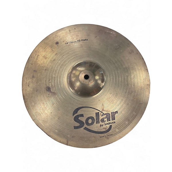 Used Solar by Sabian 14in Hi-Hats Pair Cymbal