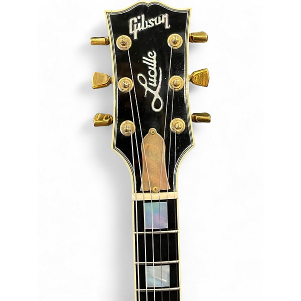 Vintage 1996 Gibson Lucille Black Solid Body Electric Guitar