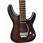 Used Schecter Guitar Research C1 Floyd Rose Platinum Crimson Red Burst Solid Body Electric Guitar