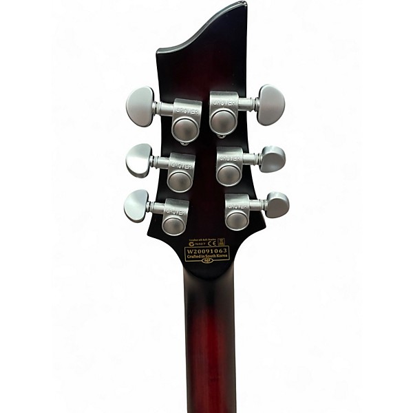 Used Schecter Guitar Research C1 Floyd Rose Platinum Crimson Red Burst Solid Body Electric Guitar