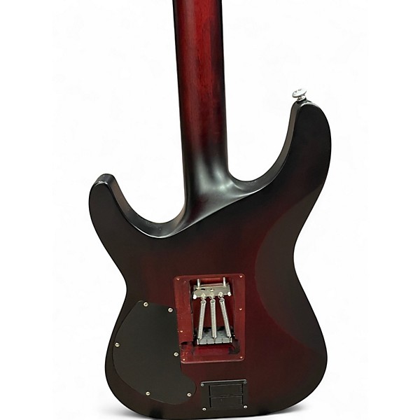 Used Schecter Guitar Research C1 Floyd Rose Platinum Crimson Red Burst Solid Body Electric Guitar