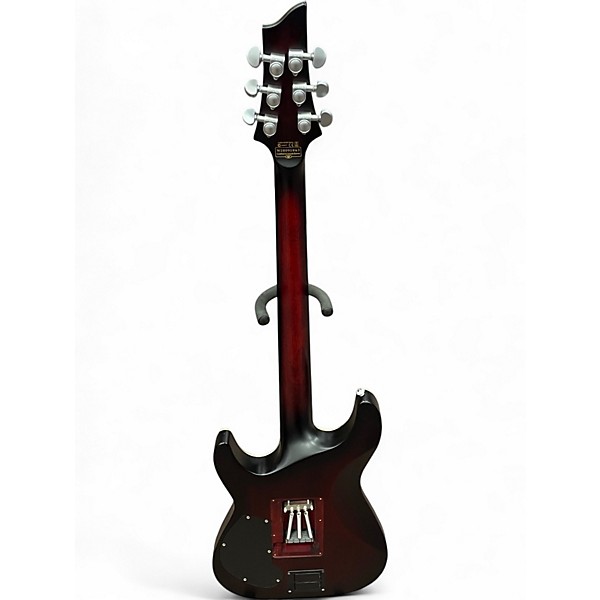 Used Schecter Guitar Research C1 Floyd Rose Platinum Crimson Red Burst Solid Body Electric Guitar