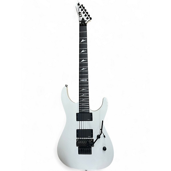 Used ESP LTD M1000 White Solid Body Electric Guitar