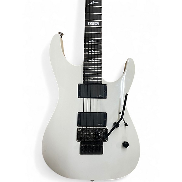 Used ESP LTD M1000 White Solid Body Electric Guitar