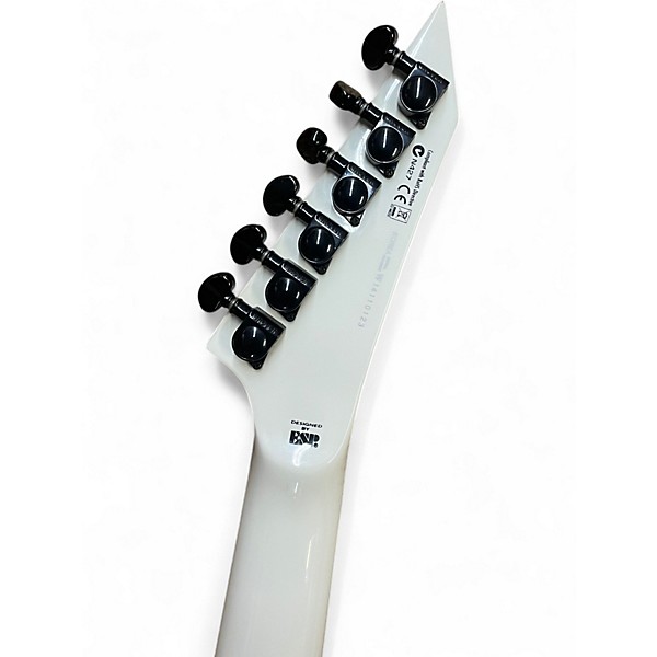 Used ESP LTD M1000 White Solid Body Electric Guitar