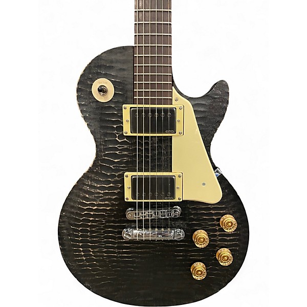 Used Gibson Les Paul BFG Gator Carved Top Black Solid Body Electric Guitar