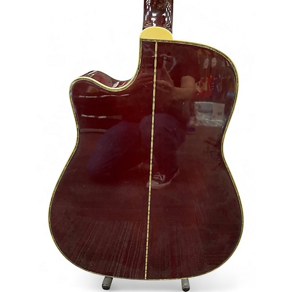 Used Takamine EG334RC Burgundy Acoustic Electric Guitar