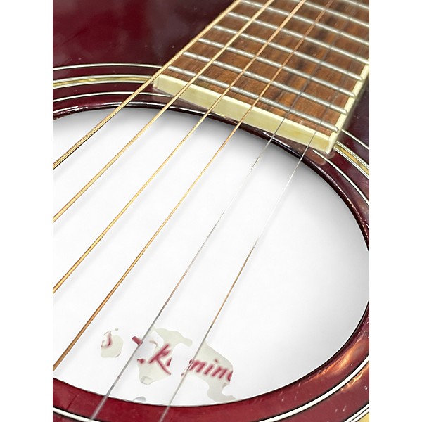 Used Takamine EG334RC Burgundy Acoustic Electric Guitar