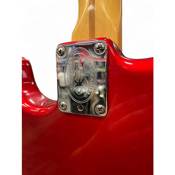 Used 2024 Fender American Standard Stratocaster Candy Apple Red Solid Body Electric Guitar
