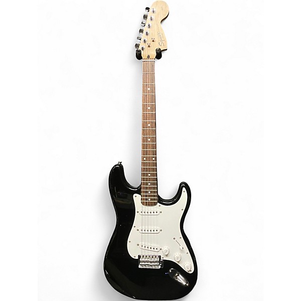 Used Squier Affinity Stratocaster Black and White Solid Body Electric Guitar