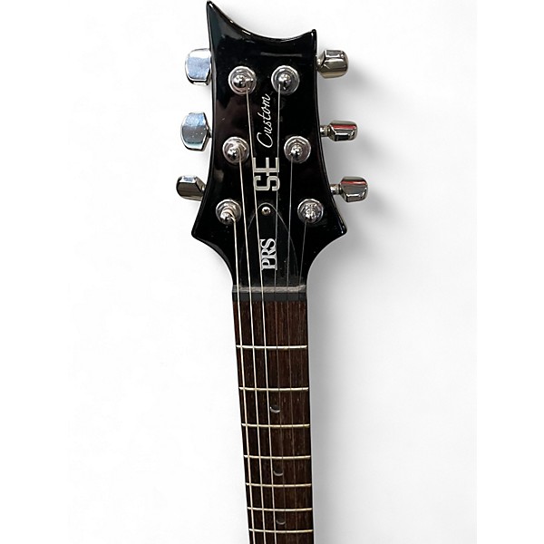 Used PRS SE Custom 22 Semi-Hollowbody Black Hollow Body Electric Guitar
