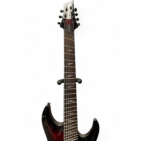 Used Schecter Guitar Research Omen Elite-7 MS Black Cherry Solid Body Electric Guitar