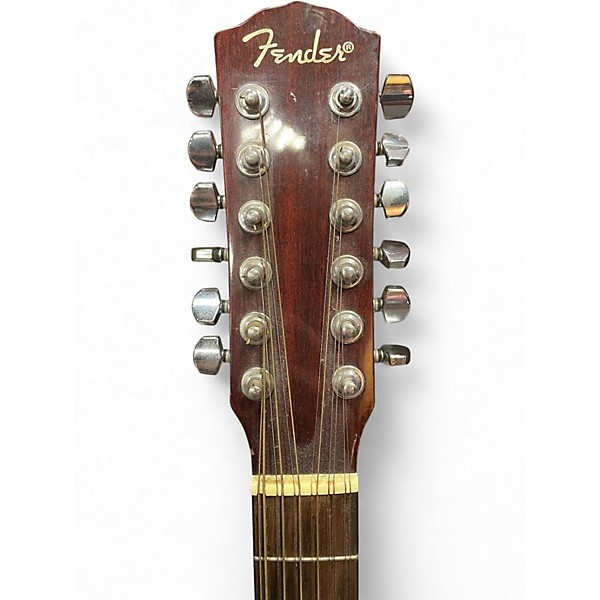 Used Fender dg16e12 Natural 12 String Acoustic Electric Guitar