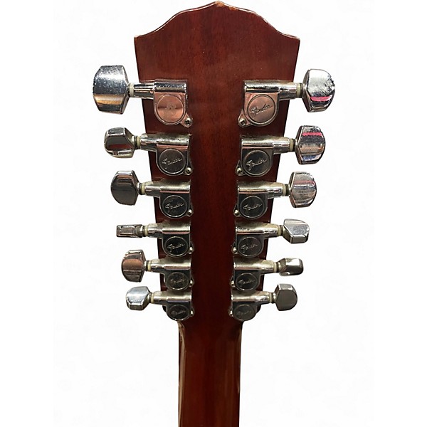 Used Fender dg16e12 Natural 12 String Acoustic Electric Guitar
