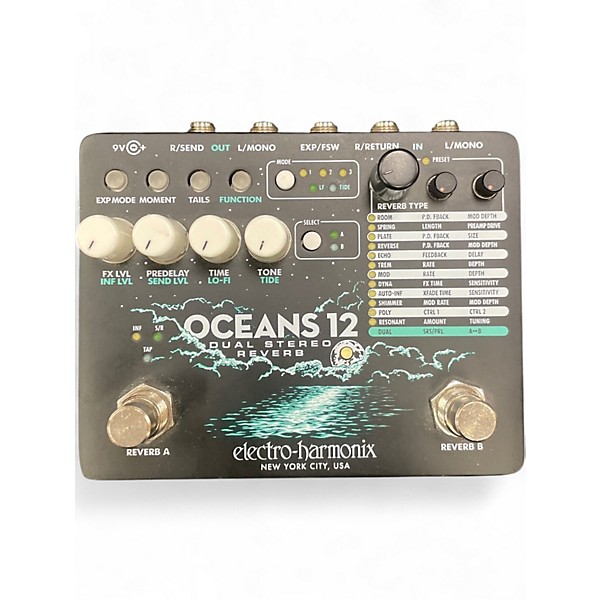 Used Electro-Harmonix Oceans 11 Reverb Effect Pedal