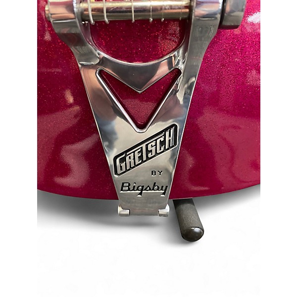 Used Gretsch Guitars G6120T-HR Brian Setzer Signature Hot Rod Hollowbody With Big MAGENTA SPARKLE Hollow Body Electric Guitar
