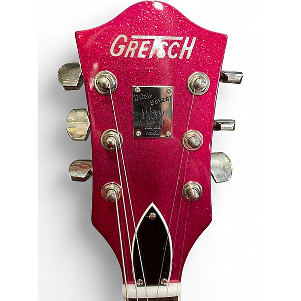 Used Gretsch Guitars G6120T-HR Brian Setzer Signature Hot Rod Hollowbody With Big MAGENTA SPARKLE Hollow Body Electric Guitar