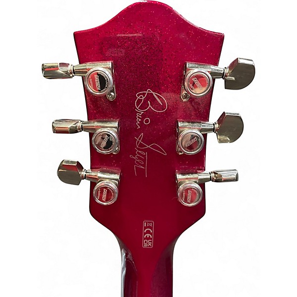 Used Gretsch Guitars G6120T-HR Brian Setzer Signature Hot Rod Hollowbody With Big MAGENTA SPARKLE Hollow Body Electric Guitar