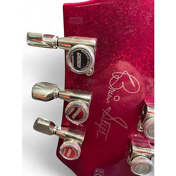 Used Gretsch Guitars G6120T-HR Brian Setzer Signature Hot Rod Hollowbody With Big MAGENTA SPARKLE Hollow Body Electric Guitar