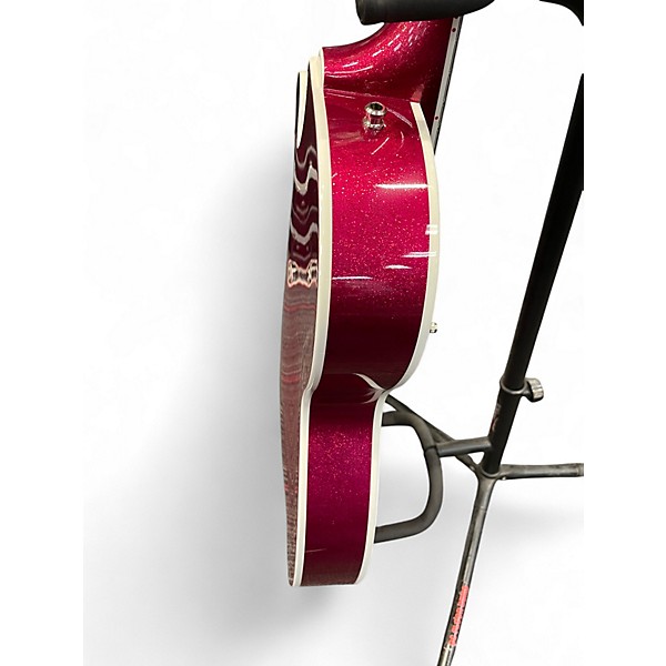 Used Gretsch Guitars G6120T-HR Brian Setzer Signature Hot Rod Hollowbody With Big MAGENTA SPARKLE Hollow Body Electric Guitar