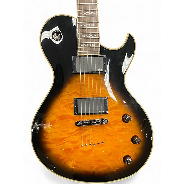 Used Schecter Guitar Research Hellraiser Special Solo 6 2 Tone Sunburst Solid Body Electric Guitar