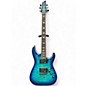 Used Schecter Guitar Research Omen Extreme 6 Blue Burst Solid Body Electric Guitar thumbnail